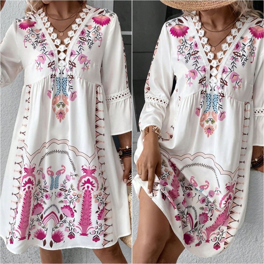 Whimsical Wonders Dress - Rose